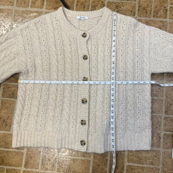 Madewell Pointelle Cable Knit Cardigan Sweater - Picture 10 of 10